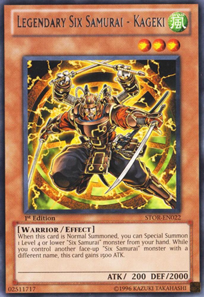 Legendary Six Samurai - Kageki (STOR-EN022) - Rare