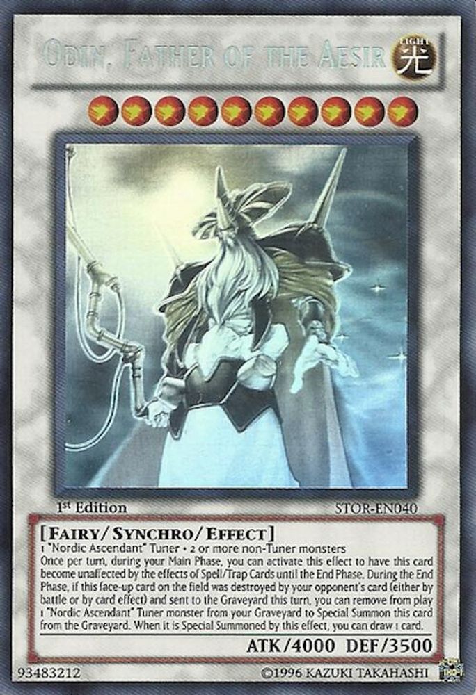 Odin, Father of the Aesir (Ghost Rare) (STOR-EN040) - Ghost Rare