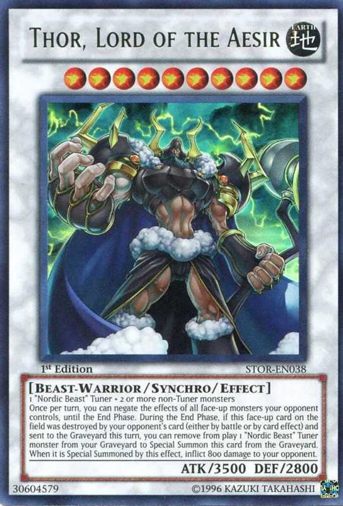 Thor, Lord of the Aesir (STOR-EN038) - Ultra Rare