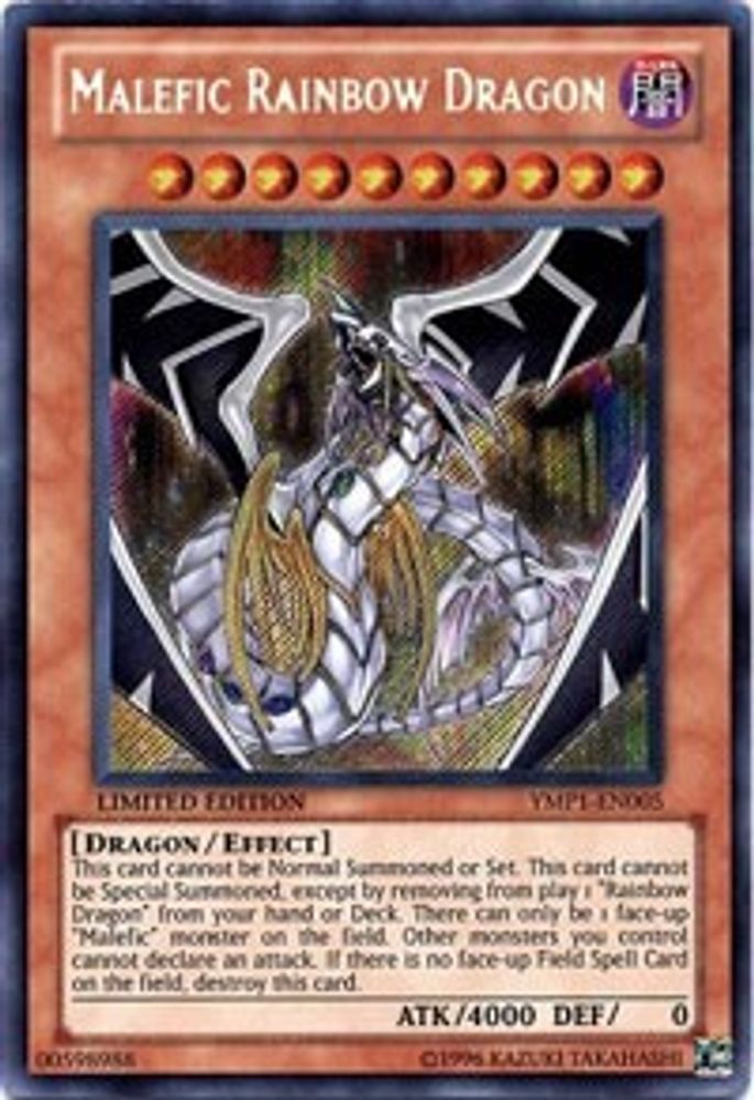 Malefic Rainbow Dragon (YMP1-EN005) - Secret Rare