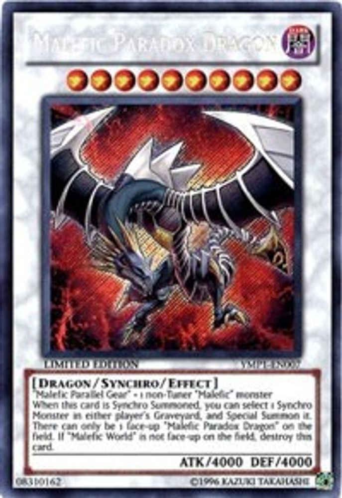 Malefic Paradox Dragon (YMP1-EN007) - Secret Rare