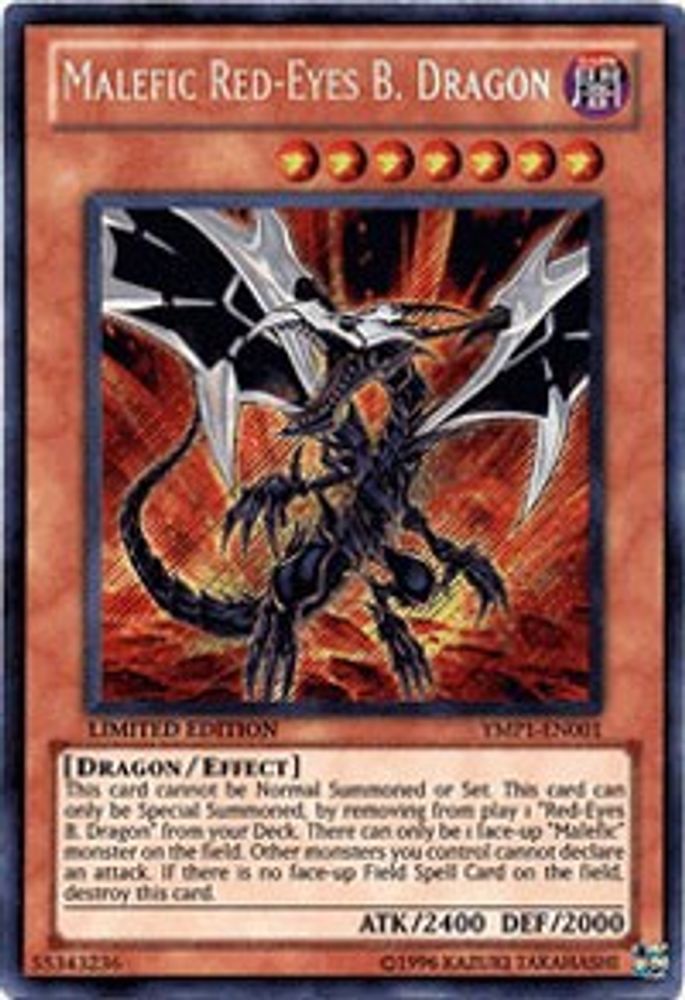 Malefic Red-Eyes B. Dragon (Secret) (YMP1-EN001) - Secret Rare