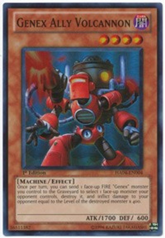 Genex Ally Volcannon [HA04-EN004] Super Rare 