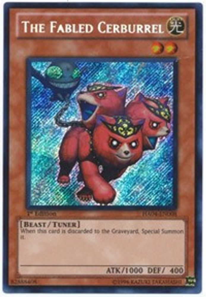 The Fabled Cerburrel (HA04-EN008) - Secret Rare