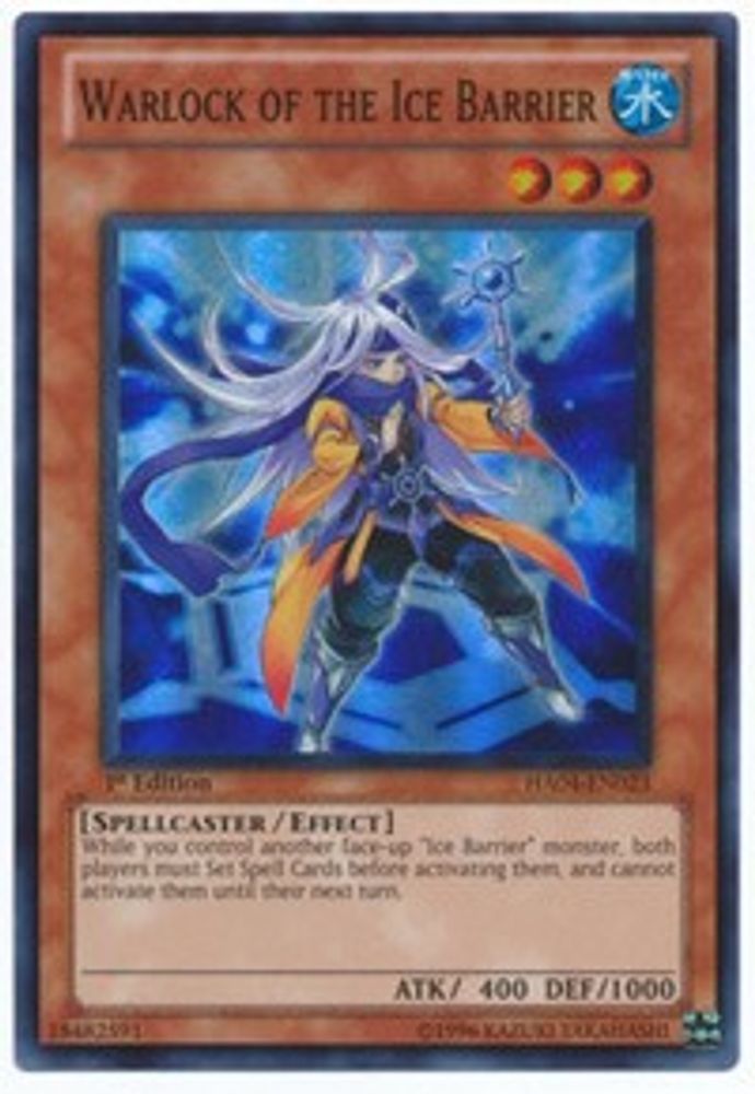 Warlock of the Ice Barrier (HA04-EN023) - Super Rare