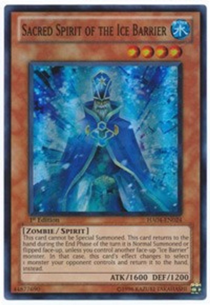 Sacred Spirit of the Ice Barrier (HA04-EN024) - Super Rare