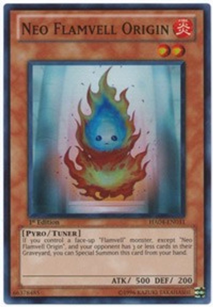 Néo Flamvell Origine [HA04-EN031] Super Rare 