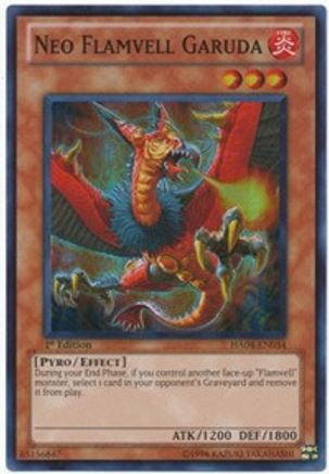 Néo Flamvell Garuda [HA04-EN034] Super Rare 