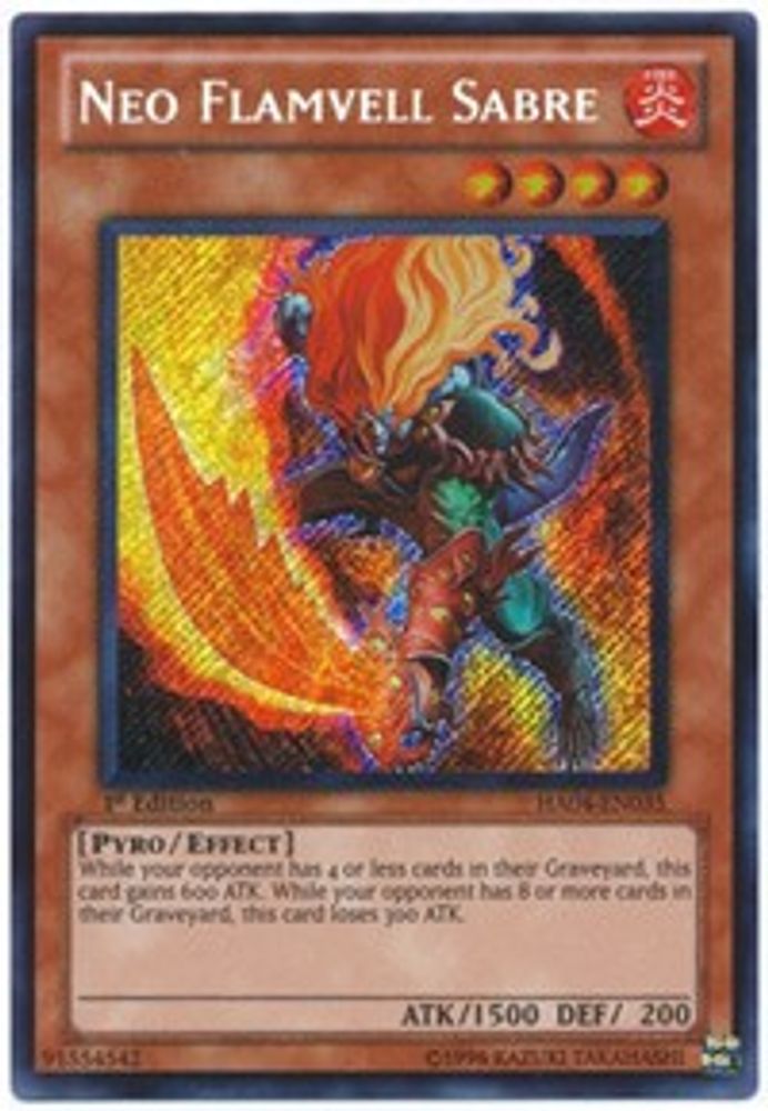 Neo Flamvell Sabre (HA04-EN035) - Secret Rare