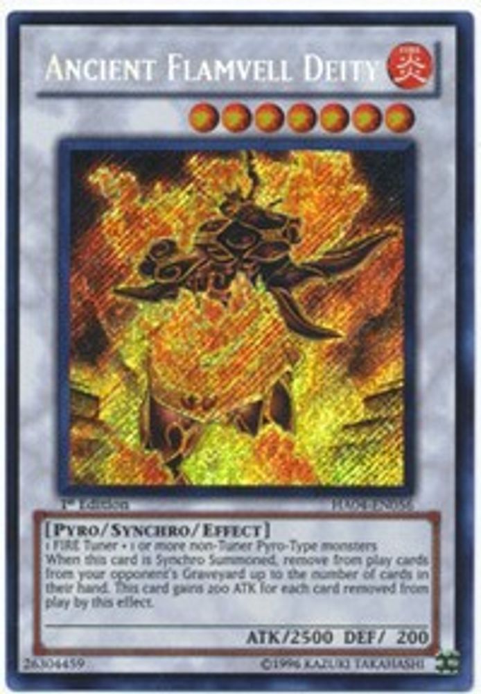 Ancient Flamvell Deity (HA04-EN056) - Secret Rare