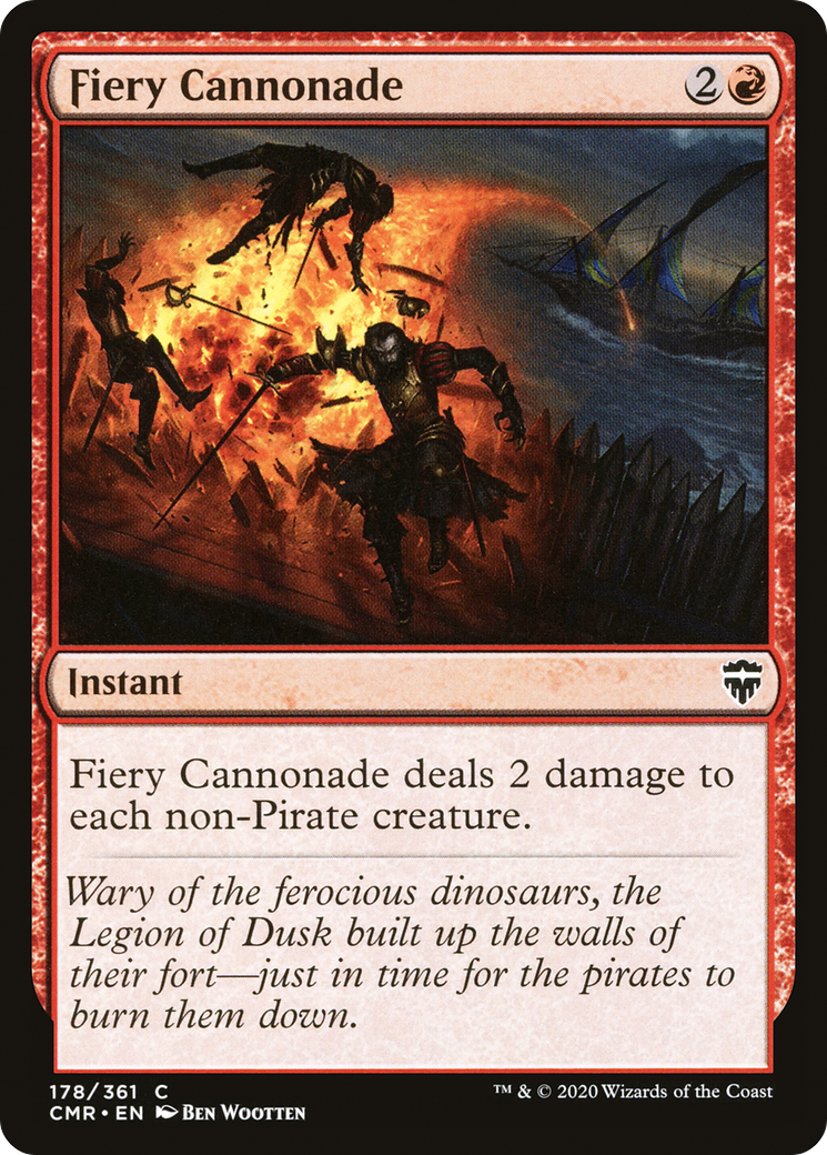 Cannonade ardente [Commander Legends] 