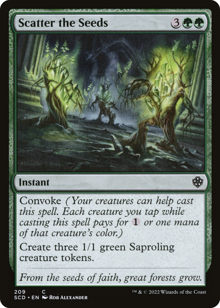 Dispersez les graines [Decks Starter Commander] 