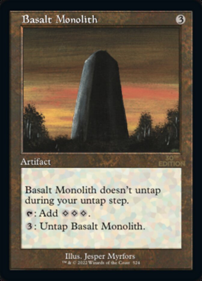 Monolithe de basalte (rétro) [édition 30e anniversaire] 