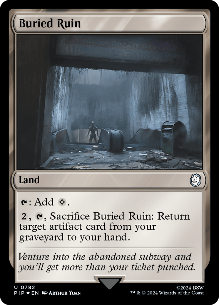 Buried Ruin (Surge Foil) (PIP-782) - Fallout Foil