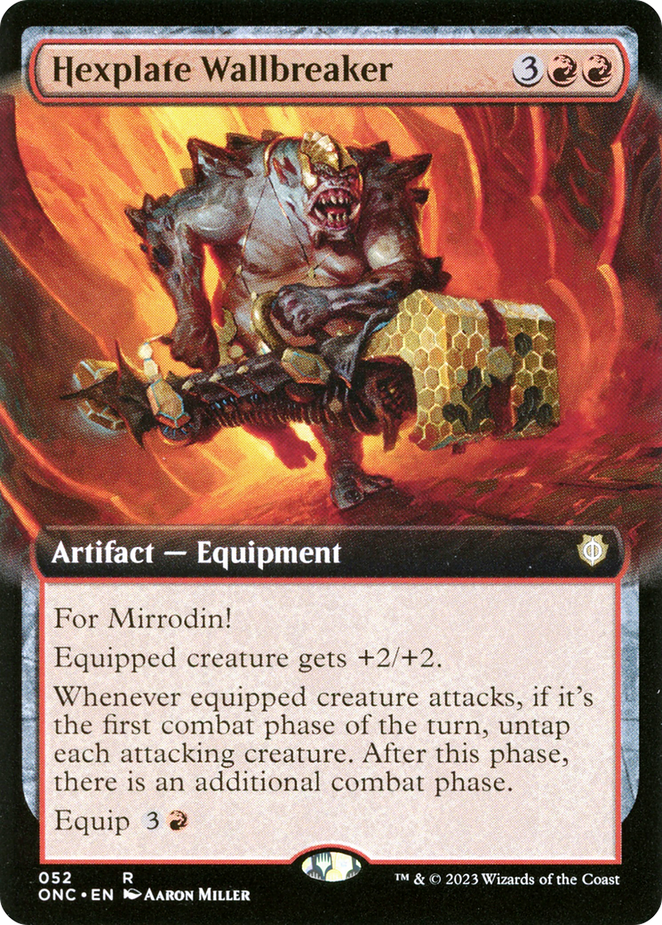 Hexplate Wallbreaker (Art étendu) [Phyrexia : Tous seront un seul commandant] 