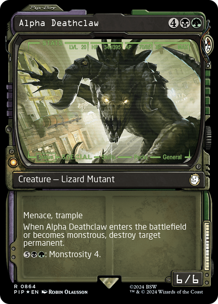 Alpha Deathclaw (Vitrine) (Surge Foil) [Fallout] 