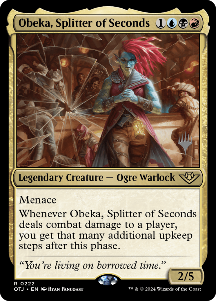 Obeka, Splitter of Seconds (Pack promotionnel) [Promotions des hors-la-loi de Thunder Junction] 