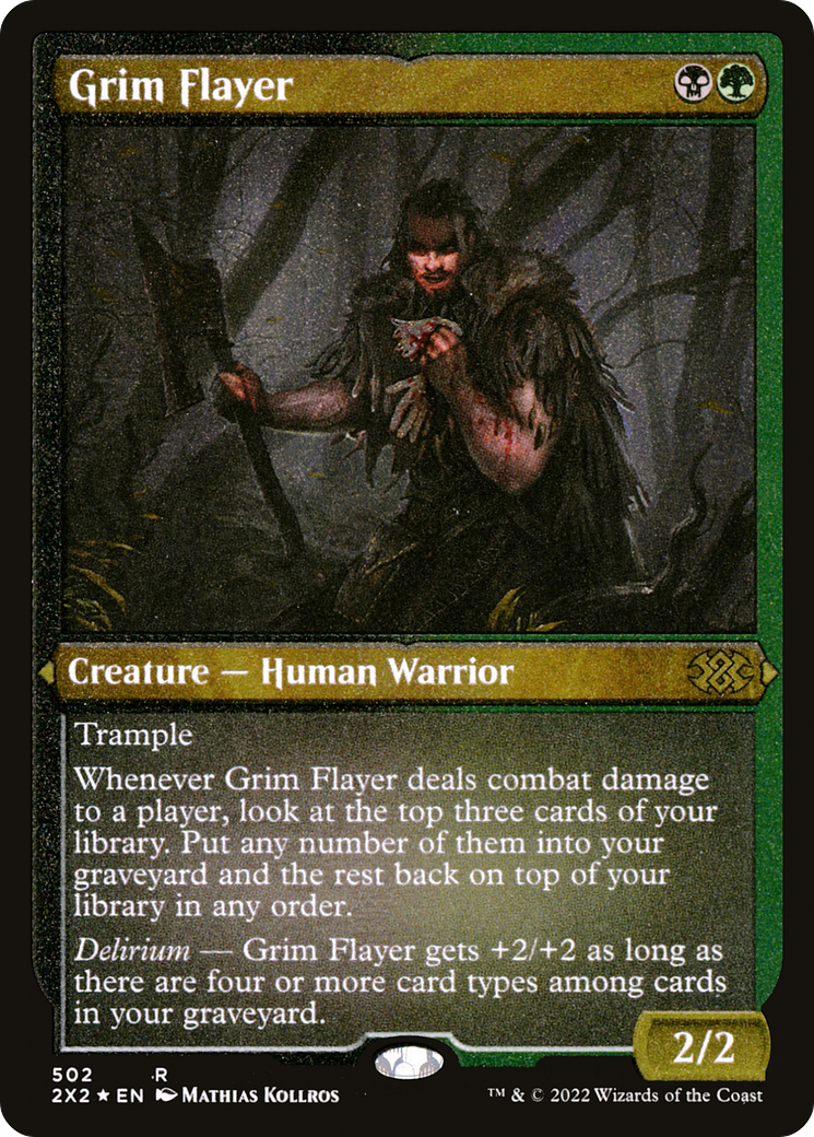 Grim Flayer (2X2-502) - Double Masters 2022 Etched Foil