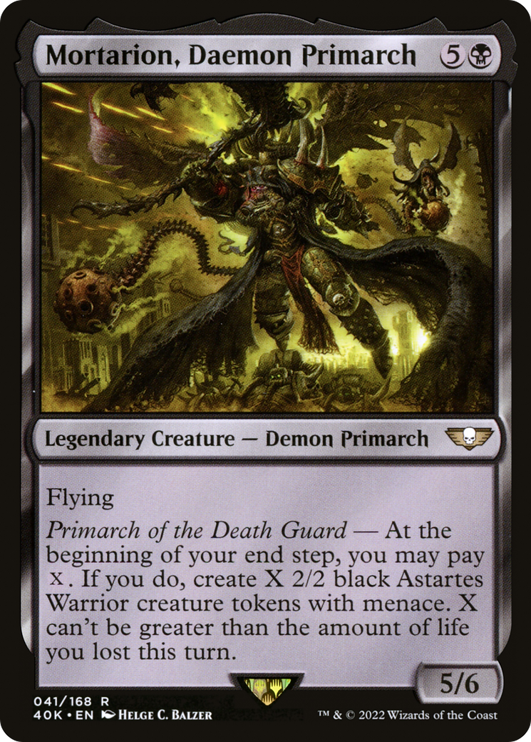 Mortarion, Primarque Démon [Warhammer 40,000] 