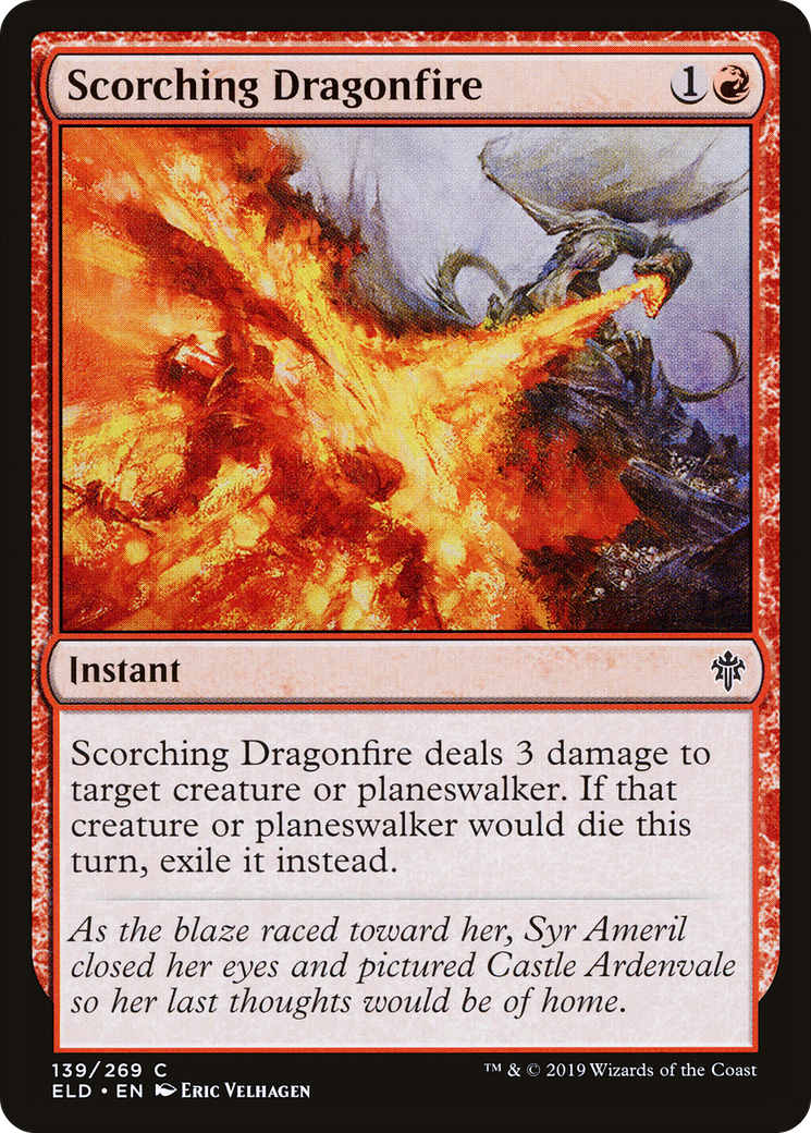 Feu de dragon brûlant [Trône d'Eldraine] 
