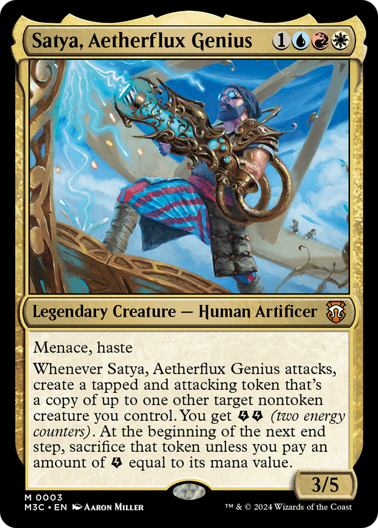 Satya, génie du flux éthéré [Commandant de Modern Horizons 3] 