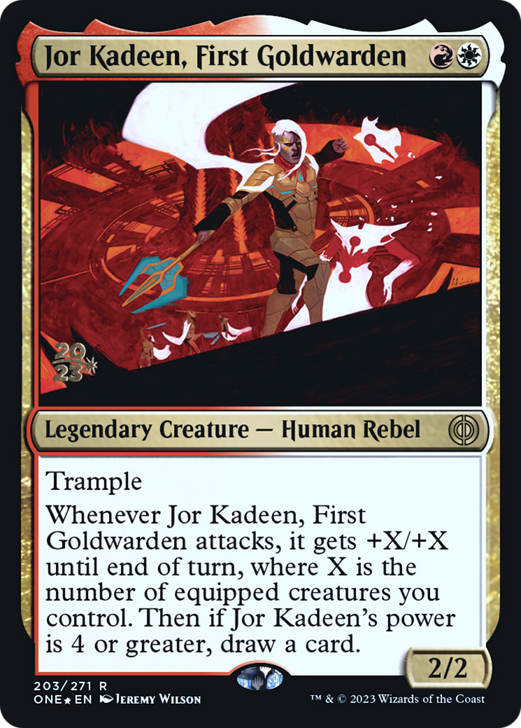 Jor Kadeen, First Goldwarden [Phyrexia : All Will Be One Promos Avant-première] 