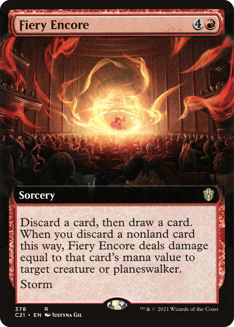 Fiery Encore (Art étendu) [Commandant 2021] 