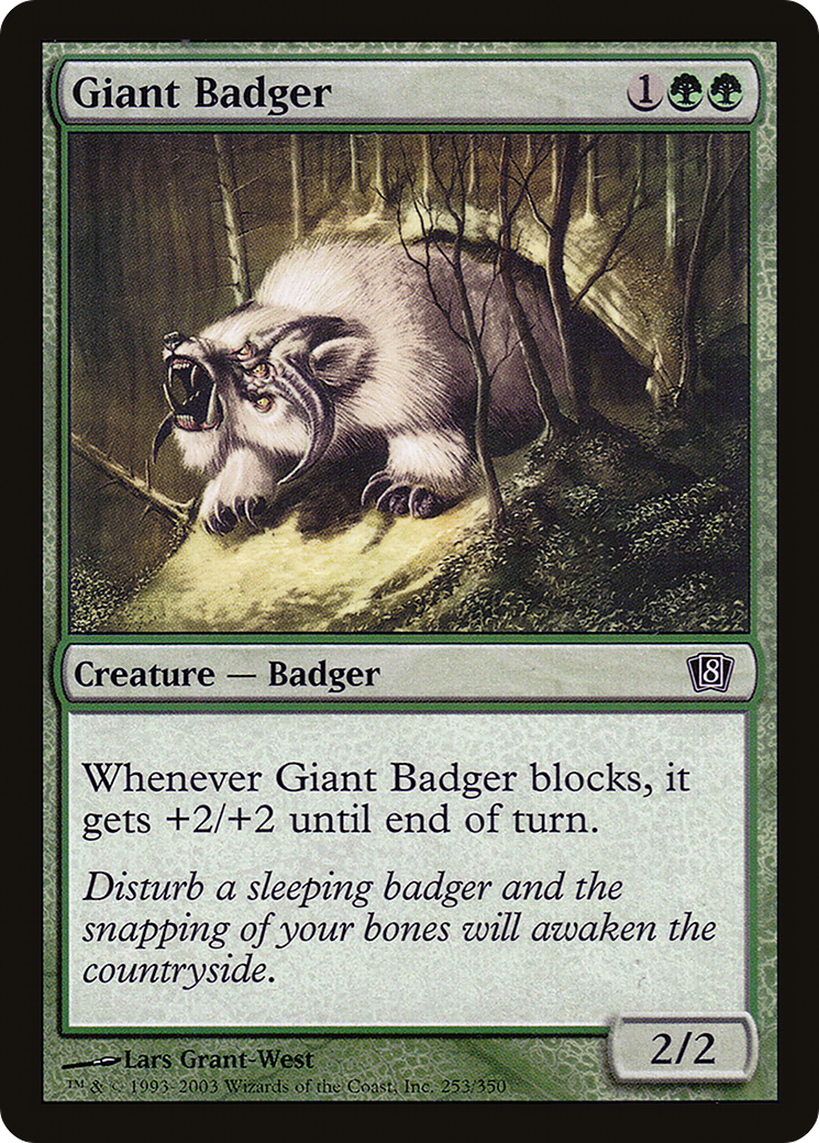 Giant Badger (8ED-253★) - 8th Edition