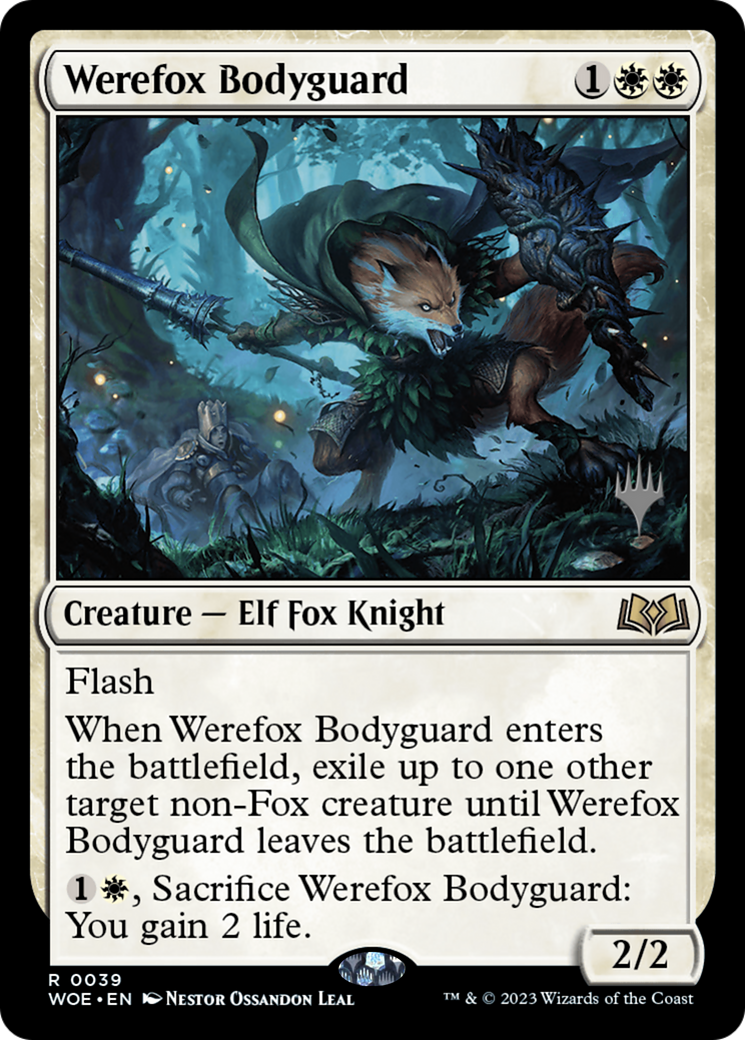 Garde du corps Werefox (Pack promotionnel) [Promos Wilds of Eldraine] 
