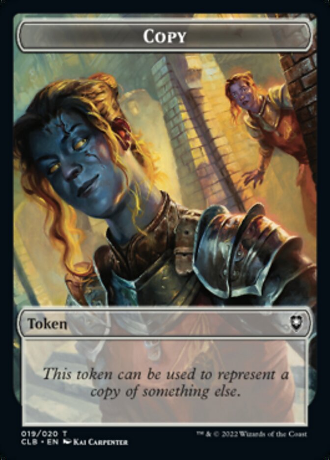 Emblème Rowan Kenrith // Copie du jeton double face [Commander Legends : Battle for Baldur's Gate Tokens] 