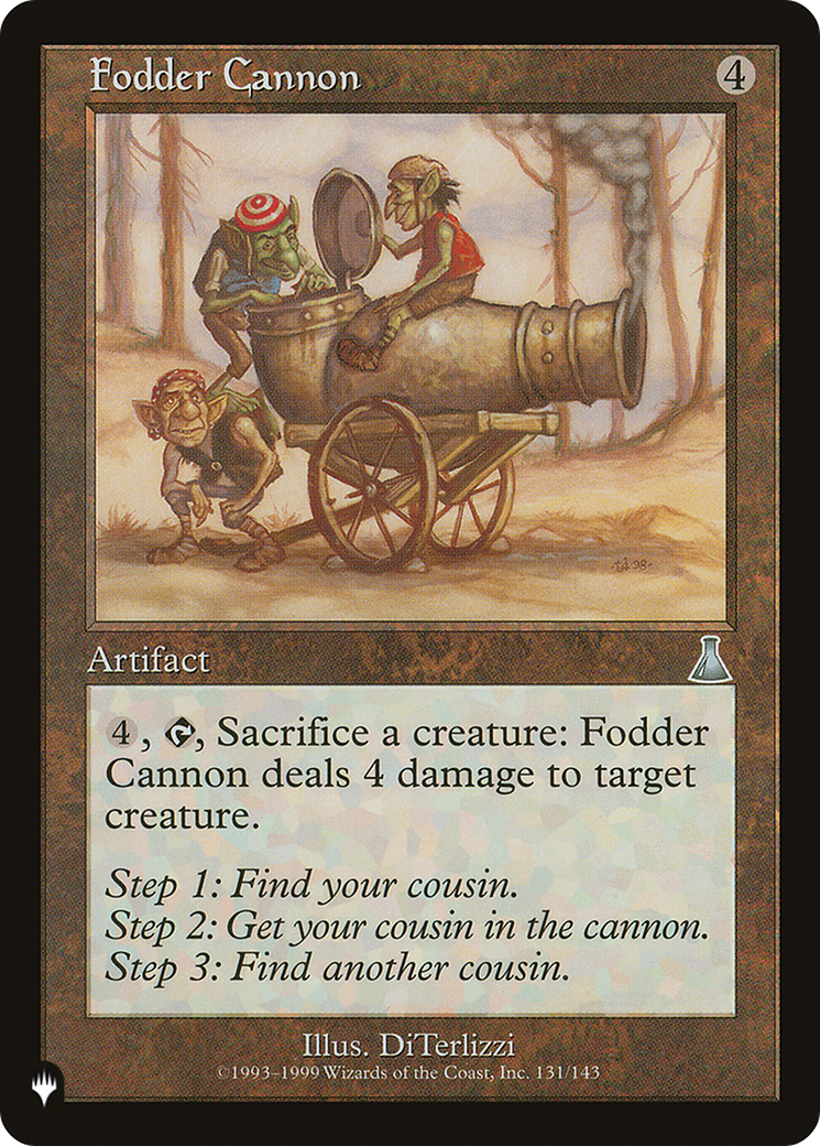 Canon à fourrage [La liste] 