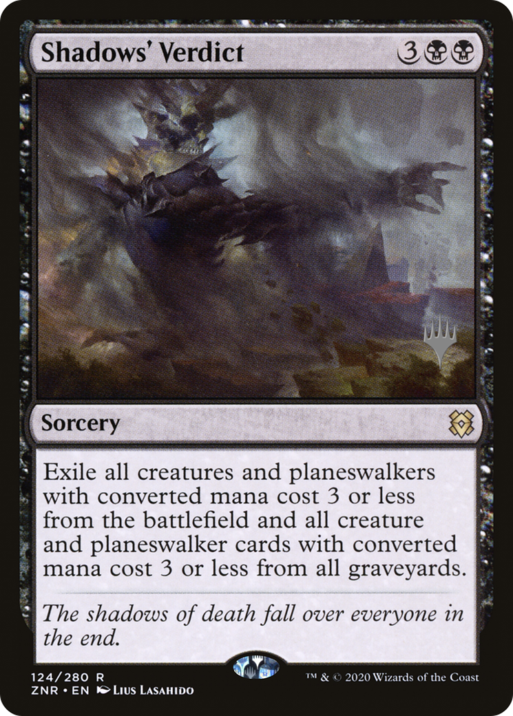 Verdict des ombres (Pack promotionnel) [Promos Zendikar Rising] 