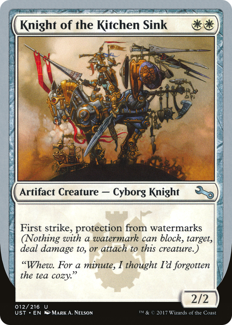 Knight of the Kitchen Sink (F) (UST-012) - Unstable Foil