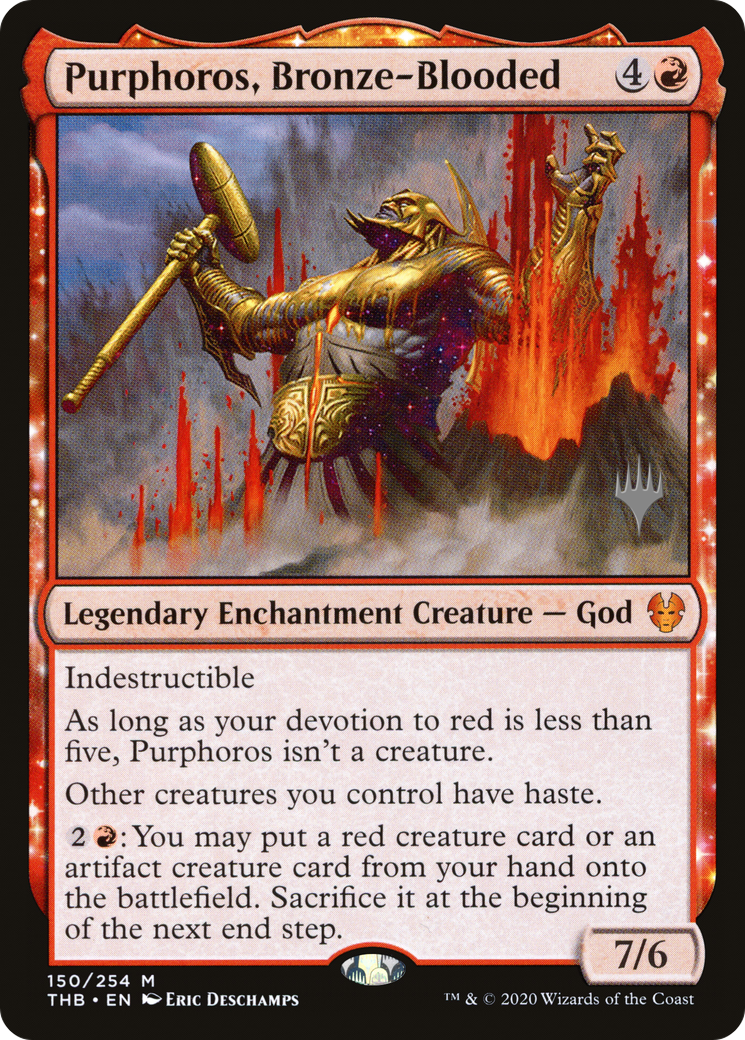 Purphoros, au sang de bronze (Pack promotionnel) [Theros Beyond Death Promos] 