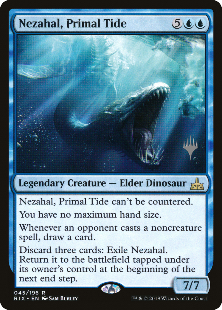 Nezahal, Primal Tide (Pack promotionnel) [Promos Rivals of Ixalan] 