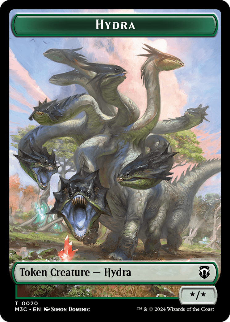 Hydra // Jeton double face sanglier [Modern Horizons 3 Commander Tokens] 