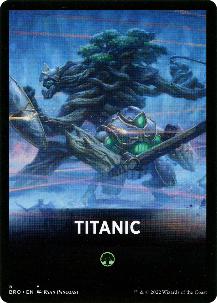 Carte thème Titanic [Jetons de guerre des frères] 
