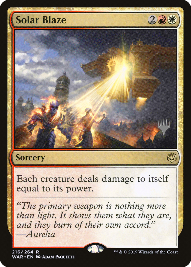 Solar Blaze (Pack promotionnel) [Promos War of the Spark] 