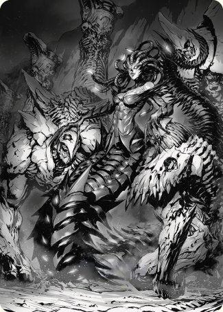 Vraska, carte d'art Sting de Betrayal [Phyrexia : All Will Be One Art Series] 