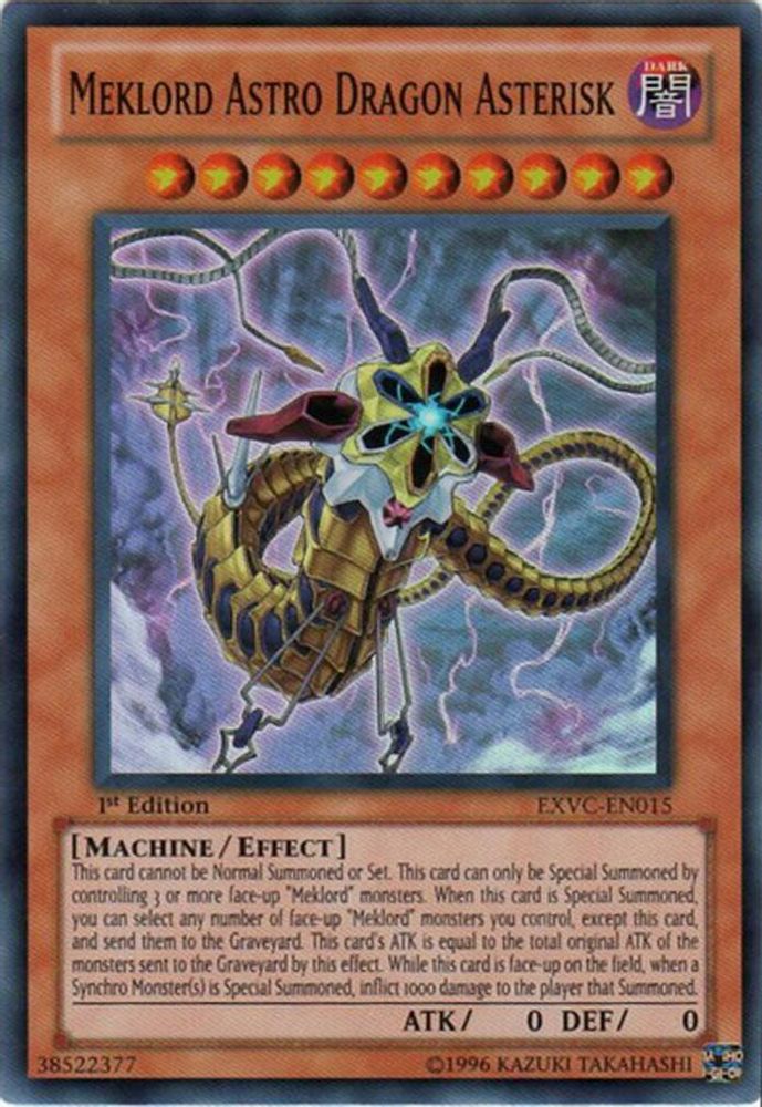 Meklord Astro Dragon Asterisk (EXVC-EN015) - Super Rare