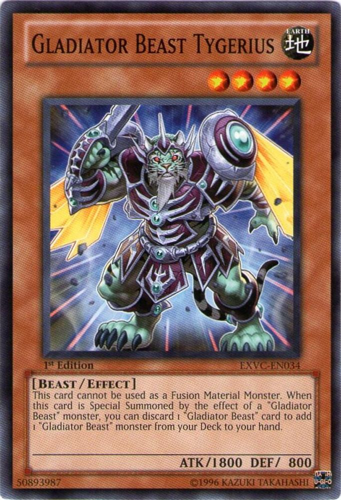 Gladiator Beast Tygerius (EXVC-EN034) - Common