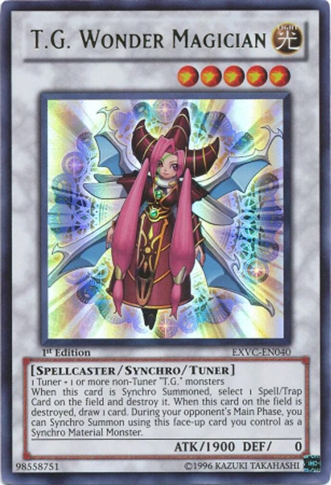 T.G. Wonder Magician (EXVC-EN040) - Ultra Rare