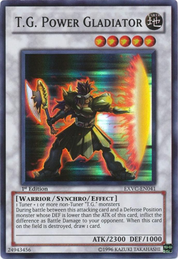 T.G. Power Gladiator (EXVC-EN041) - Super Rare