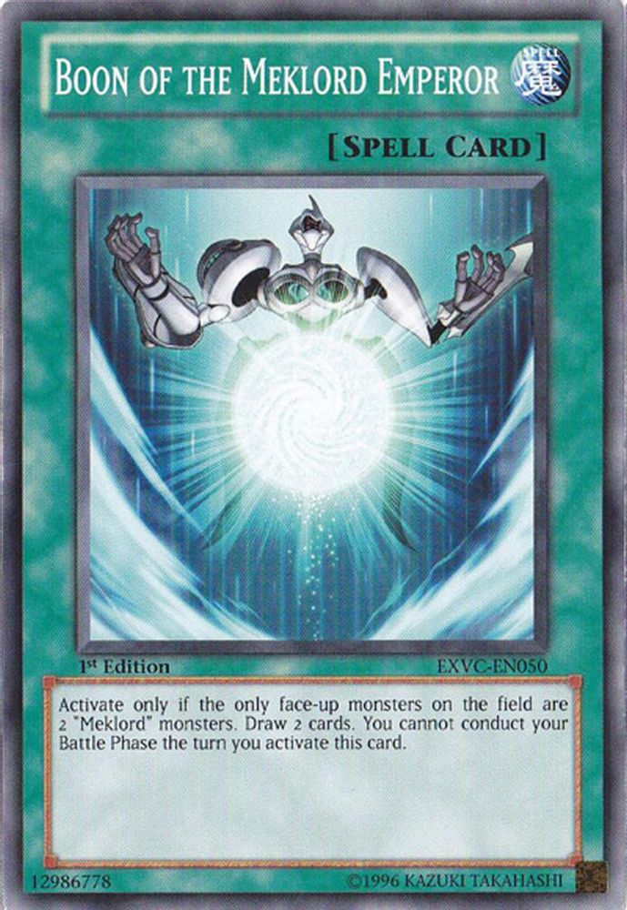 Boon of the Meklord Emperor (EXVC-EN050) - Common