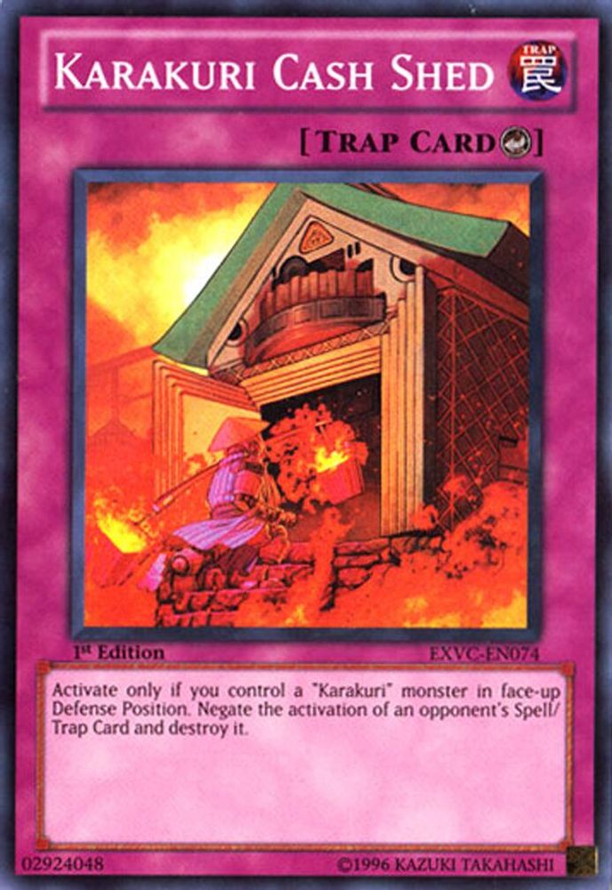 Karakuri Cash Shed (EXVC-EN074) - Super Rare