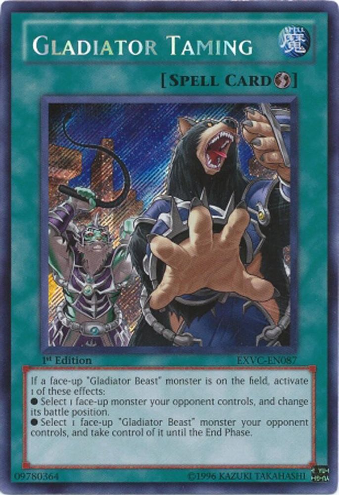 Gladiator Taming (EXVC-EN087) - Secret Rare