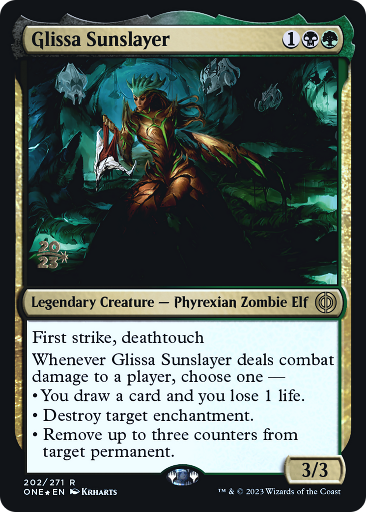 Glissa Sunslayer [Phyrexia : All Will Be One Promos Avant-première] 