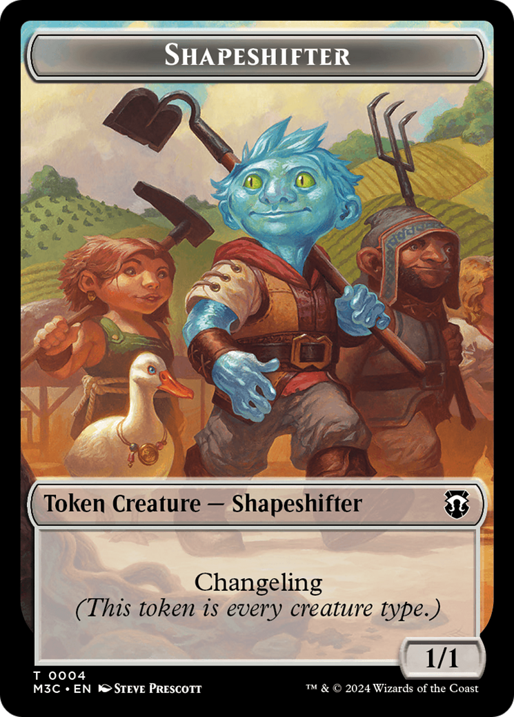 Shapeshifter (0004) // Copie du jeton double face [Modern Horizons 3 Commander Tokens] 
