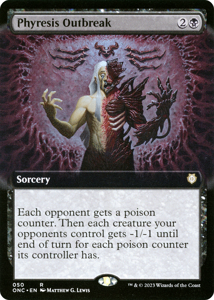 Phyresis Outbreak (Extended Art) [Phyrexia : Tous seront un seul commandant] 
