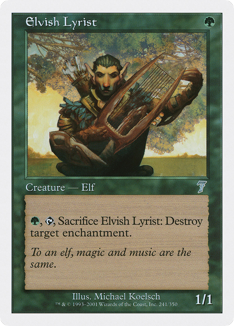 Elvish Lyrist (7ED-241) - 7th Edition